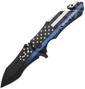 Mtech Rescue Linerlock A/O Police Black