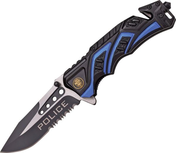 MTech Rescue Police Linerlock A/O - Assisted Folding Knife