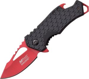 MTech Framelock A/O Red Assisted Opening Knife
