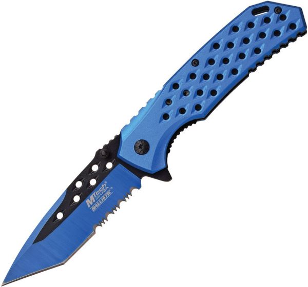 MTech Linerlock Assisted Opening Knife - Blue Handle
