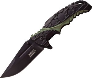 MTech Linerlock Assisted Opening Knife - Black/Green