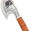 Mtech Axe Dragon 10" Fixed Blade Stainless Steel Axe Leather