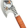 Mtech Axe Eagle 10" Fixed Blade Stainless Steel Axe Leather
