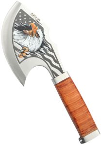 Mtech Axe Eagle 10" Fixed Blade Stainless Steel Axe Leather