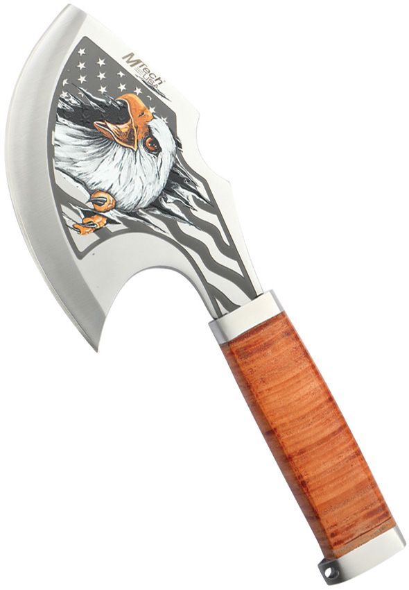 Mtech Axe Eagle 10" Fixed Blade Stainless Steel Axe Leather