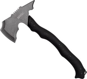MTech Axe Stonewash Fixed Blade Knife 14.5" Black Handle