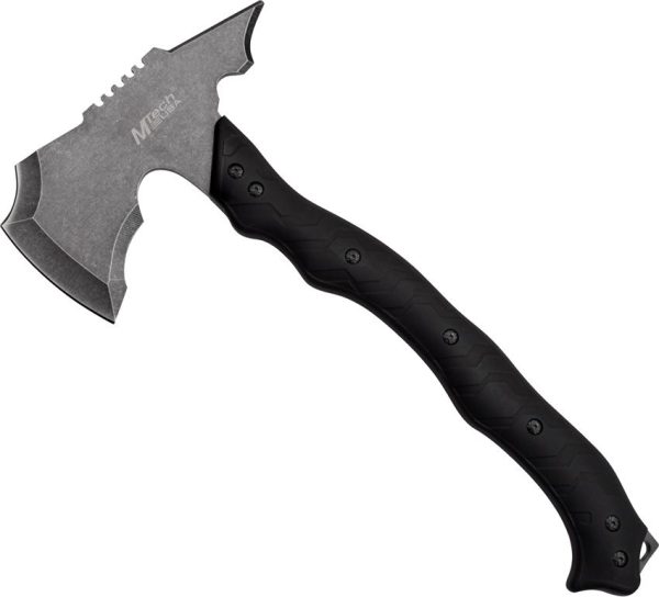 MTech Axe Stonewash Fixed Blade Knife 14.5" Black Handle