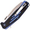 MTech Button Lock Black/Blue G10 Satin Folding Knife