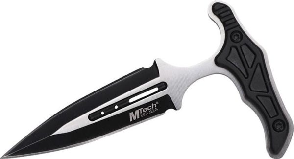 Mtech Push Dagger Black Double Edge
