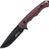 Mtech Fixed Blade 4in Red Micarta Drop Point