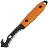 Mtech Fixed Blade Guthook Orange 2.5in Serrated