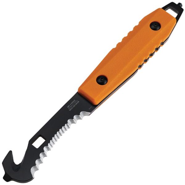 Mtech Fixed Blade Guthook Orange 2.5in Serrated