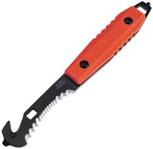 Mtech Fixed Blade Guthook Red 2.5in Serrated