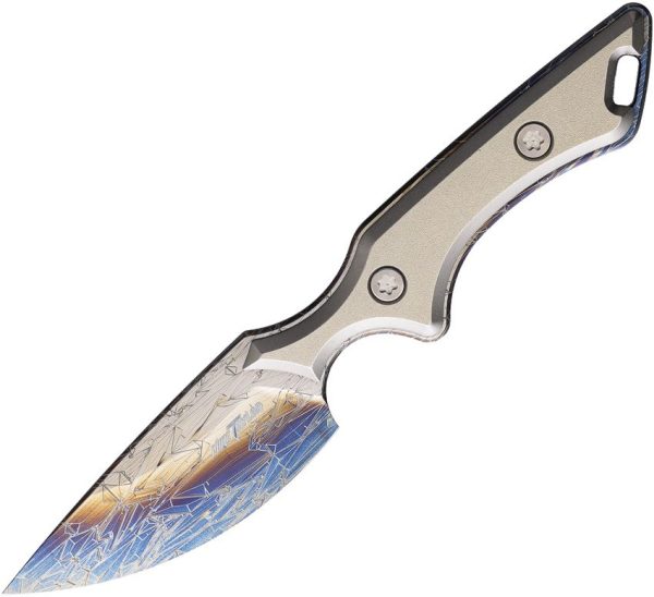 Mike Taylor Skalpel S45VN Fixed Blade Titanium Handle Knife