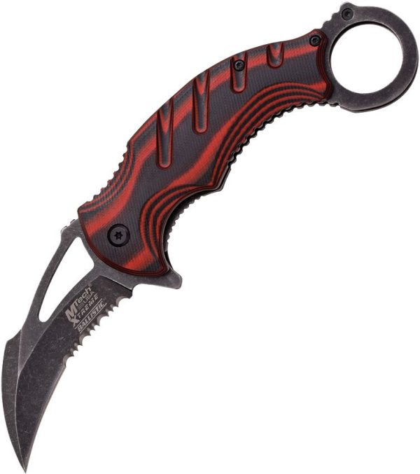 MTech Xtreme Karambit Red Assisted Opening Knife