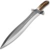 Muela Podenquero Fixed Blade - Double Edge Stag