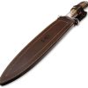 Muela Podenquero Fixed Blade - Double Edge Stag