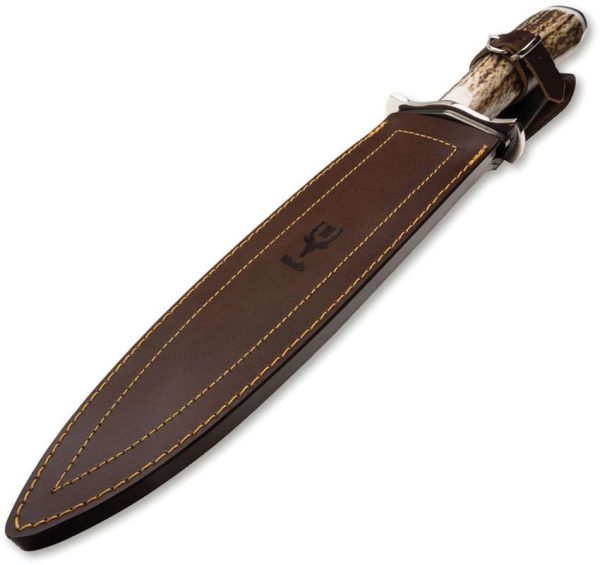 Muela Podenquero Fixed Blade - Double Edge Stag