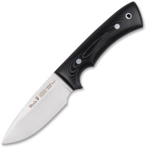 Muela Rhino 9-M Black Micarta 14C28N Drop Point