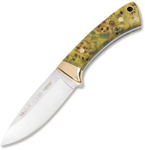 Muela Colibri Fixed Blade Drop Point - Green Maple Handle