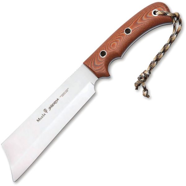 Muela Sherpa Fixed Blade Cleaver - Canvas Micarta