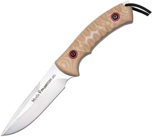 Muela Phantom-12D Fixed Blade Drop Point - Micarta