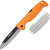 Muddy SWAP Lockback Orange 3.5in Replaceable Blade