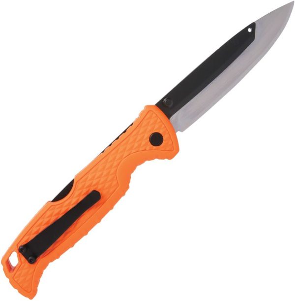Muddy SWAP Lockback Orange 3.5in Replaceable Blade