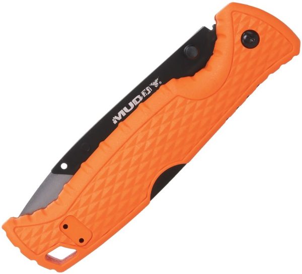 Muddy SWAP Lockback Orange 3.5in Replaceable Blade