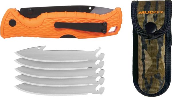 Muddy SWAP Lockback Sheath Orange 3.5in 5-Blade