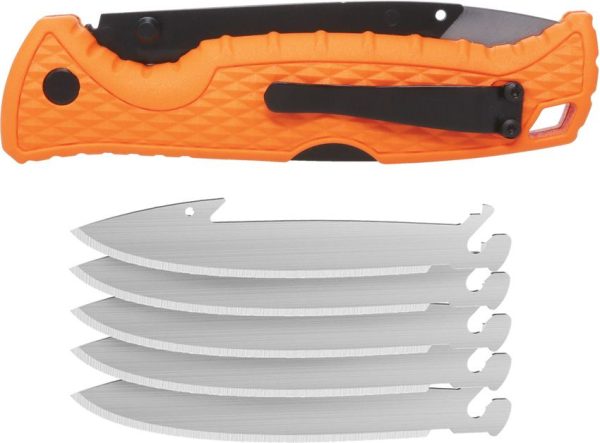Muddy SWAP Lockback Orange 3.5in 5-Blade Set