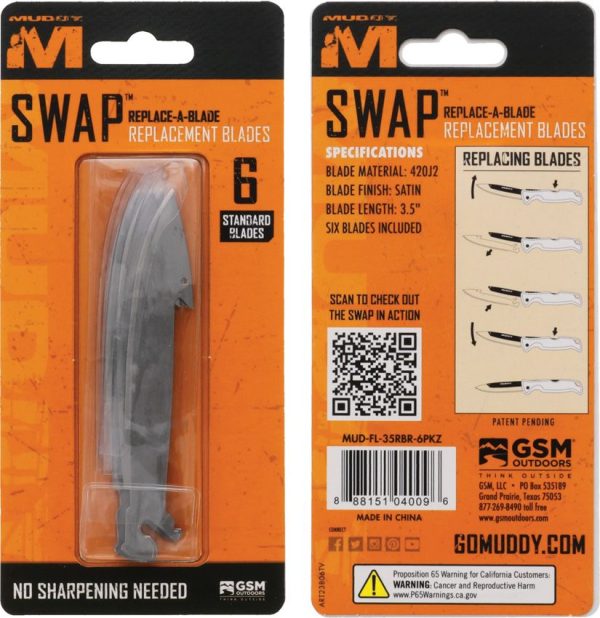 Muddy SWAP Replacement Blade Set 6-Pack 420J2
