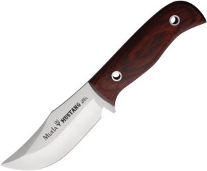 Muela Mustang Fixed Blade - Brown Wood Handle