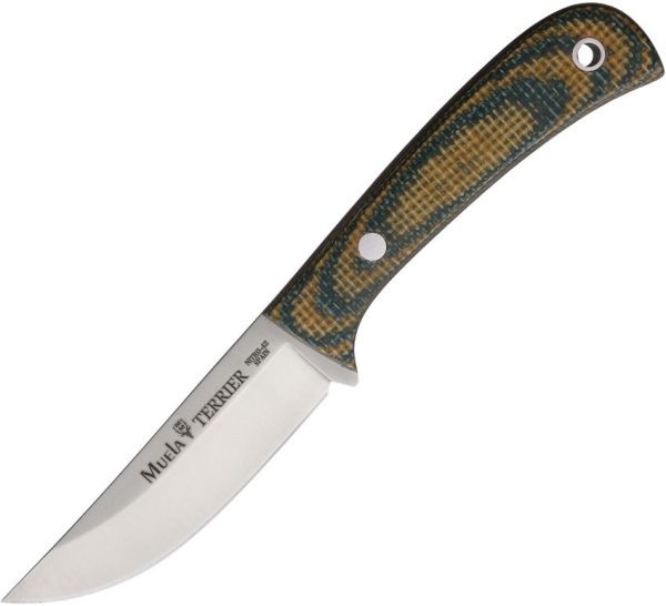 Muela Terrier Camo Fixed Blade - Micarta