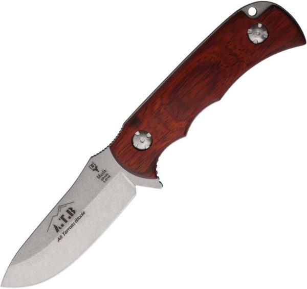 Muela ATB-9R Fixed Blade - Brown Wood