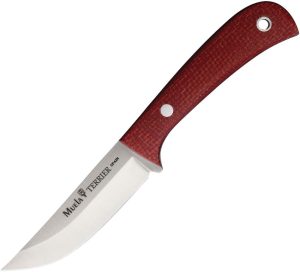 Muela Terrier Fixed Blade - Raspberry Jute Micarta