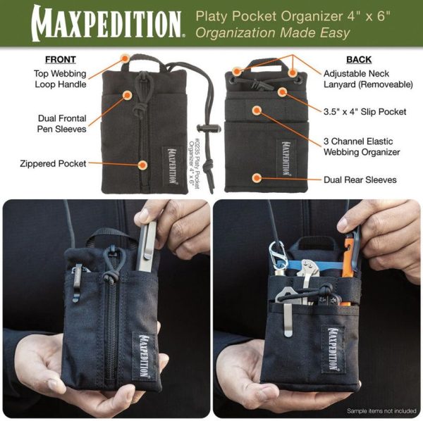 Maxpedition Platy Pocket Organizer 4x6 Dark Tan