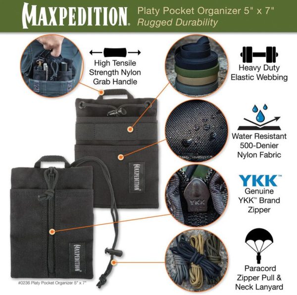 Maxpedition Platy Pocket Organizer 5x7 Dark Tan