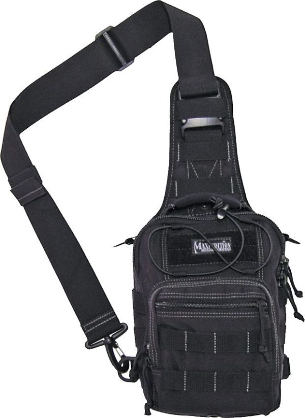 MX419B.jpg Maxpedition Remora Gearslinger Black Tactical Shoulder Bag
