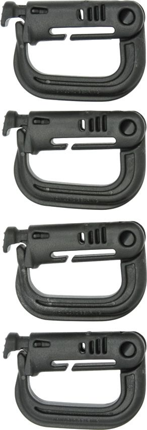 Maxpedition Grimloc Locking D-Ring 4pk Black