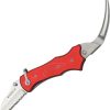 Myerchin Sailors Tool Linerlock Red Folding Knife Serrated