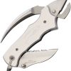 Myerchin Sailors Tool Linerlock Silver Folding Knife Serrated