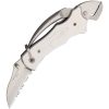 Myerchin Sailors Tool Linerlock Silver Folding Knife Serrated