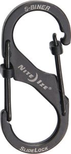 Nite Ize S-Biner SlideLock No2 Stainless Black Single