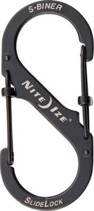 Nite Ize S-Biner SlideLock No4 Stainless Black Single