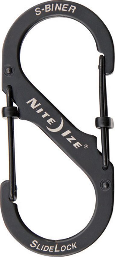 Nite Ize S-Biner SlideLock No4 Stainless Black Single