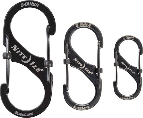 Nite Ize S-Biner Slidelock 3 Pack - Stainless Carabiners