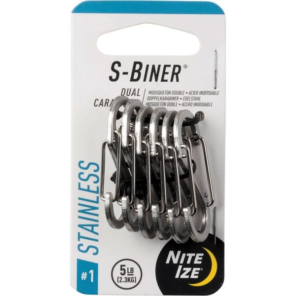 Nite Ize S-Biner No. 1 6 Pack Stainless Steel