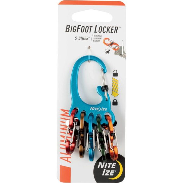 Nite Ize BigFoot Locker KeyRack Teal Aluminum