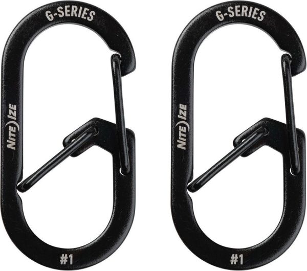N05067.jpg Nite Ize Carabiner No. 1 2 Pack Black Stainless